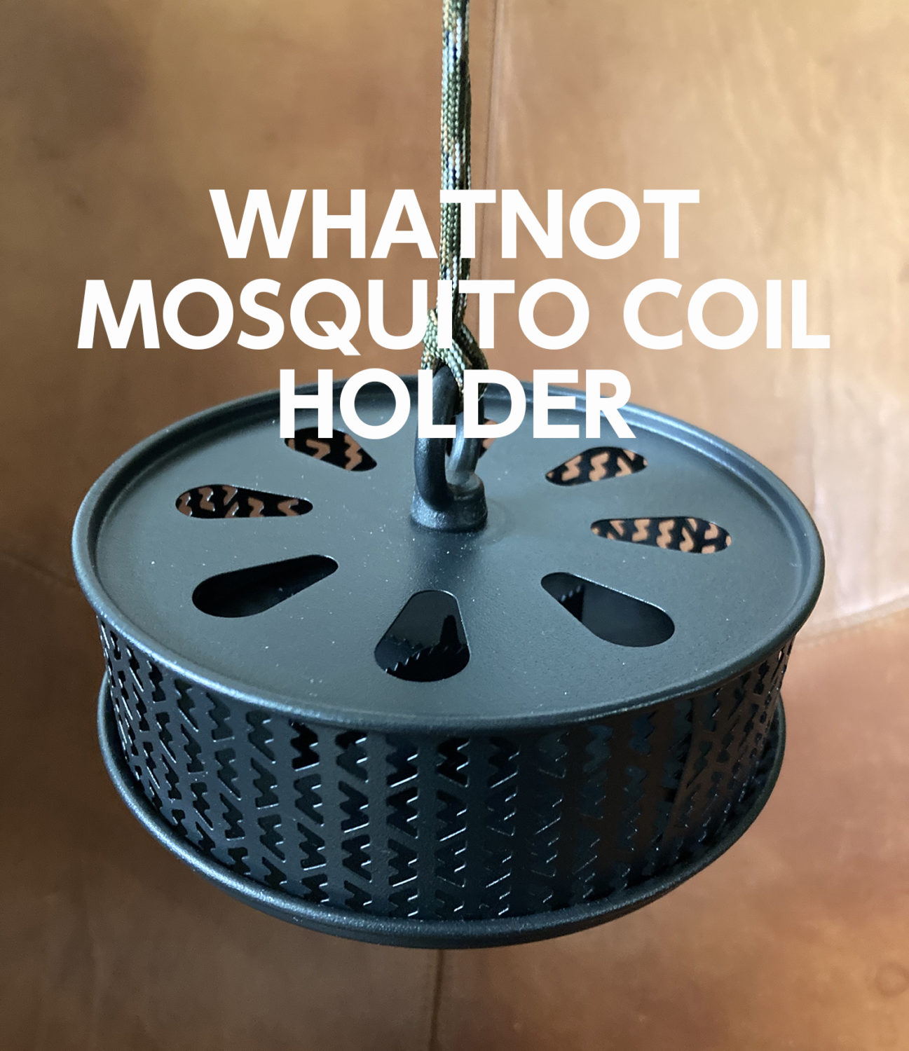 WHATNOT Mosquito Coil Holder ワットノット モスキート コイルホルダー 蚊取り線香 MCH-01-BK 