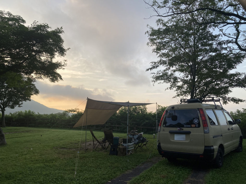 蒜山高原キャンプサイトの朝3