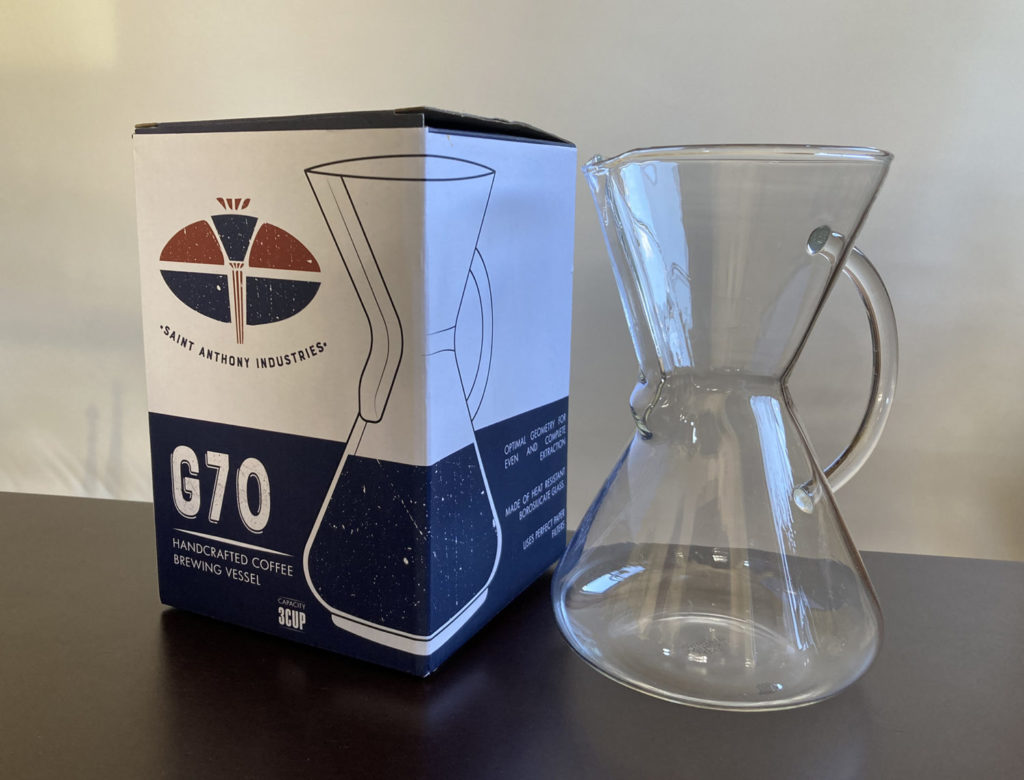 S.A.I. G70 HANDCRAFTED COFFEE BREWING VESSEL　本体とパッケージ