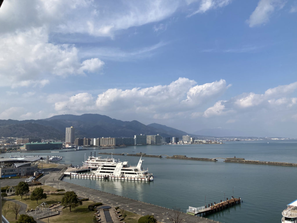 琵琶湖ホテル　8階からの眺望1