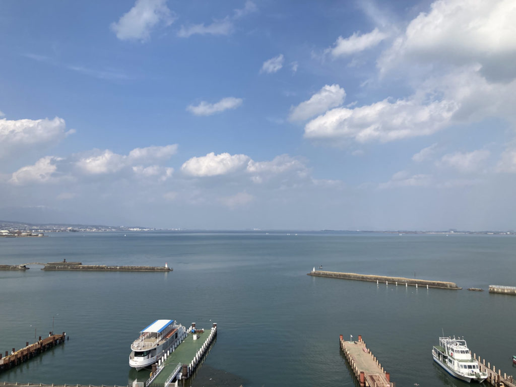 琵琶湖ホテル　8階からの眺望2