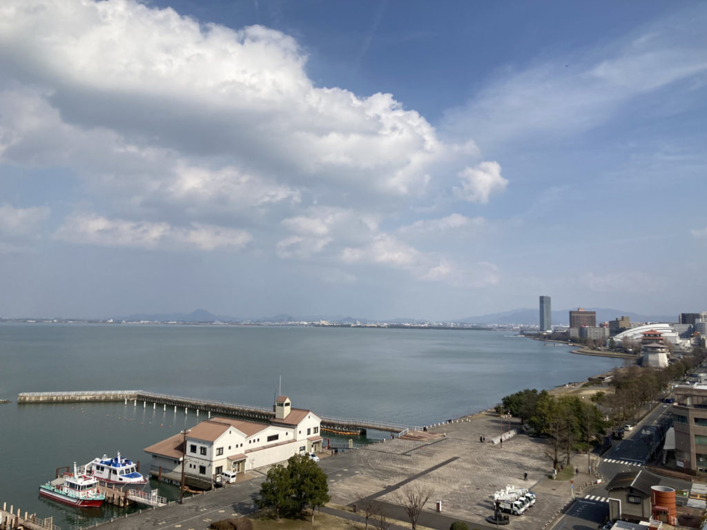 琵琶湖ホテル　8階からの眺望3